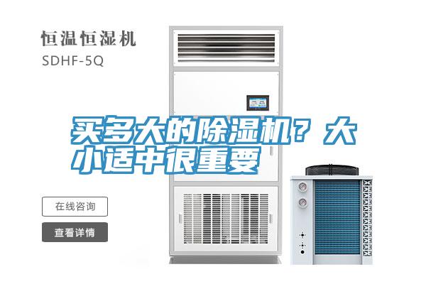 買多大的除濕機？大小適中很重要