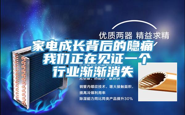 家電成長背后的隱痛 我們正在見證一個(gè)行業(yè)漸漸消失