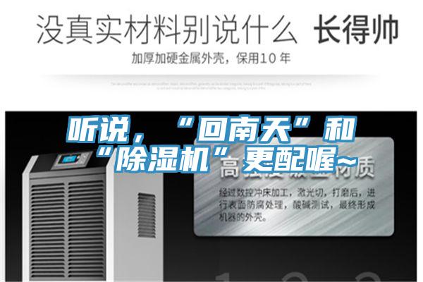 聽說，“回南天”和“除濕機”更配喔~