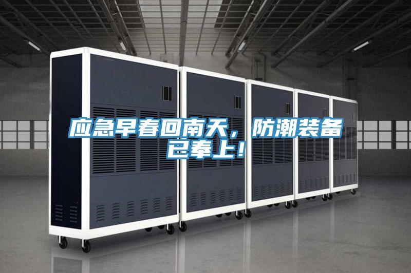 應急早春回南天，防潮裝備已奉上！