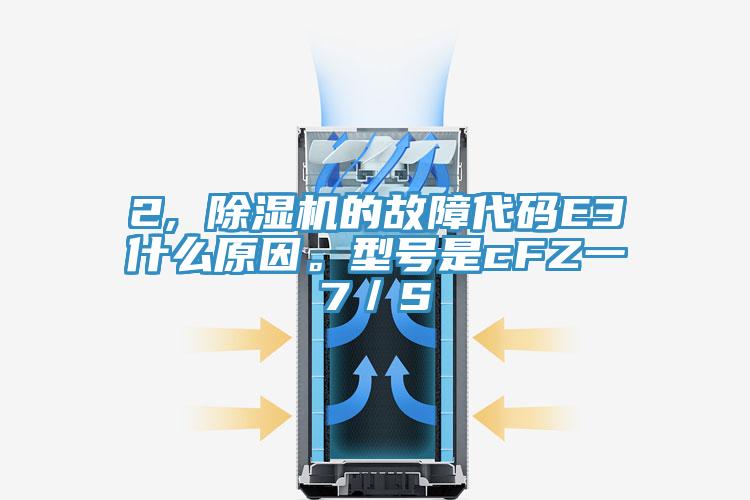 2, 除濕機(jī)的故障代碼E3什么原因。型號是cFZ一7／S