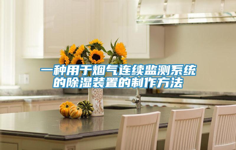 一種用于煙氣連續監測系統的除濕裝置的制作方法