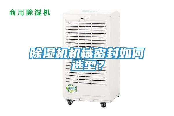 除濕機機械密封如何選型？