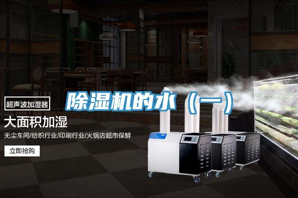 除濕機的水（一）