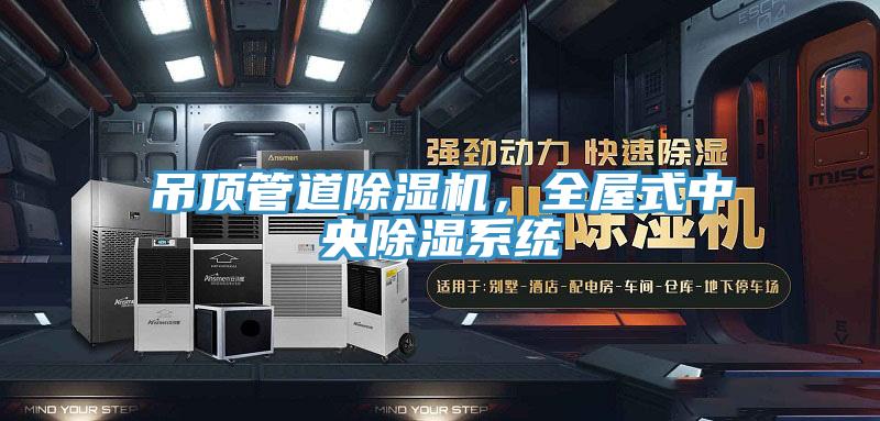 吊頂管道除濕機，全屋式中央除濕系統