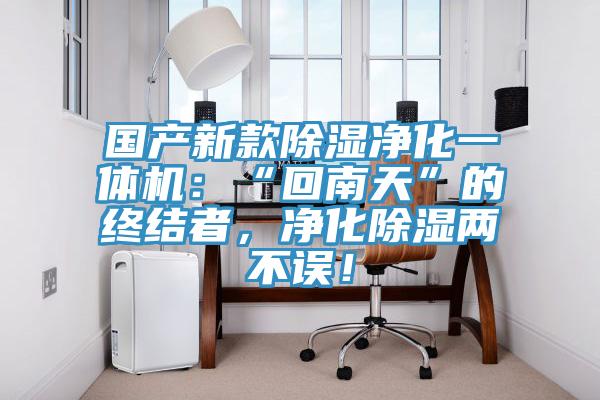 國產(chǎn)新款除濕凈化一體機(jī)：“回南天”的終結(jié)者，凈化除濕兩不誤！