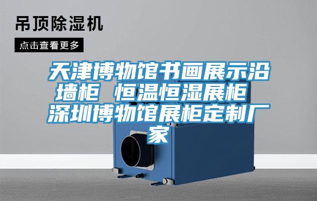 天津博物館書畫展示沿墻柜 恒溫恒濕展柜 深圳博物館展柜定制廠家