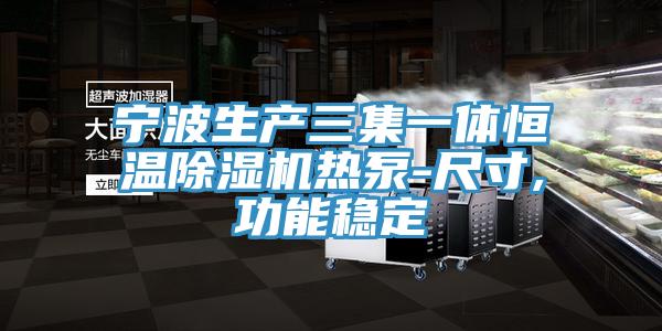 寧波生產(chǎn)三集一體恒溫除濕機(jī)熱泵-尺寸,功能穩(wěn)定