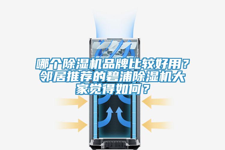 哪個除濕機品牌比較好用？鄰居推薦的碧浦除濕機大家覺得如何？