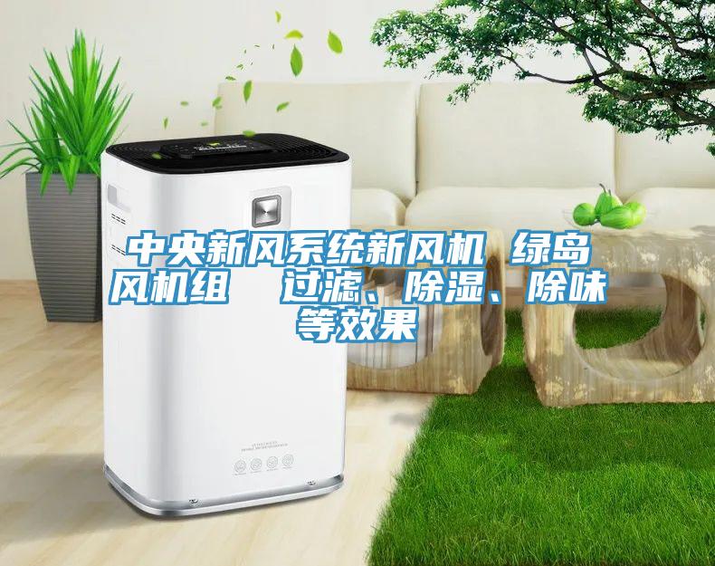 中央新風系統新風機 綠島風機組  過濾、除濕、除味等效果