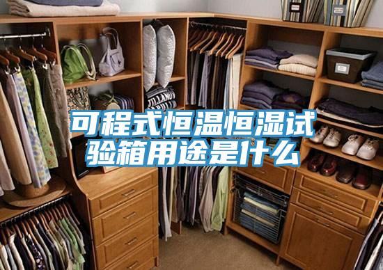 可程式恒溫恒濕試驗箱用途是什么