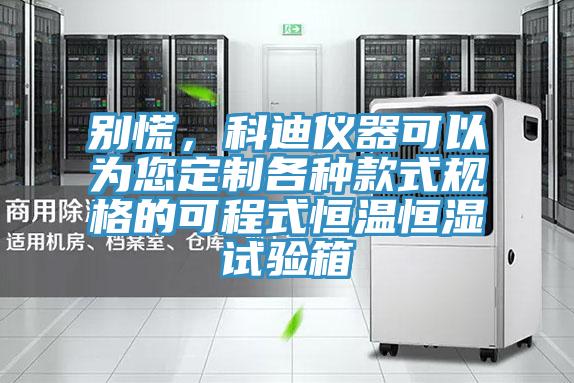別慌，科迪儀器可以為您定制各種款式規(guī)格的可程式恒溫恒濕試驗箱