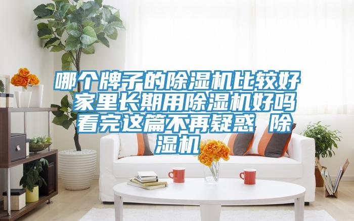 哪個牌子的除濕機比較好 家里長期用除濕機好嗎 看完這篇不再疑惑 除濕機