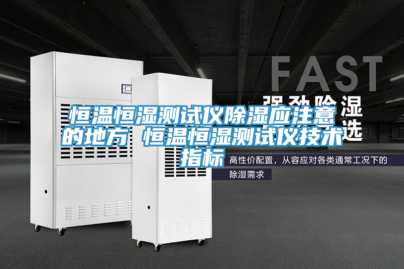 恒溫恒濕測試儀除濕應注意的地方 恒溫恒濕測試儀技術指標