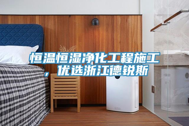 恒溫恒濕凈化工程施工，優選浙江德銳斯