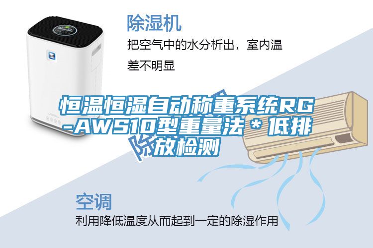 恒溫恒濕自動(dòng)稱重系統(tǒng)RG-AWS10型重量法＊低排放檢測(cè)
