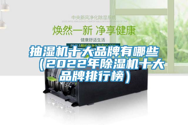 抽濕機(jī)十大品牌有哪些（2022年除濕機(jī)十大品牌排行榜）