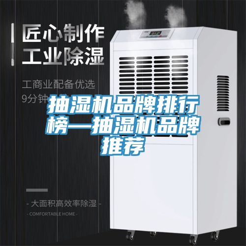 抽濕機品牌排行榜—抽濕機品牌推薦