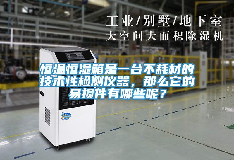 恒溫恒濕箱是一臺不耗材的技術性檢測儀器，那么它的易損件有哪些呢？