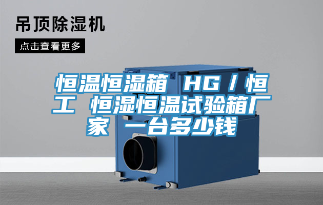 恒溫恒濕箱 HG／恒工 恒濕恒溫試驗箱廠家 一臺多少錢