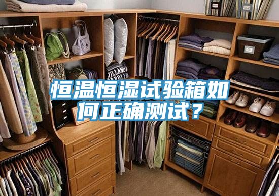 恒溫恒濕試驗箱如何正確測試?