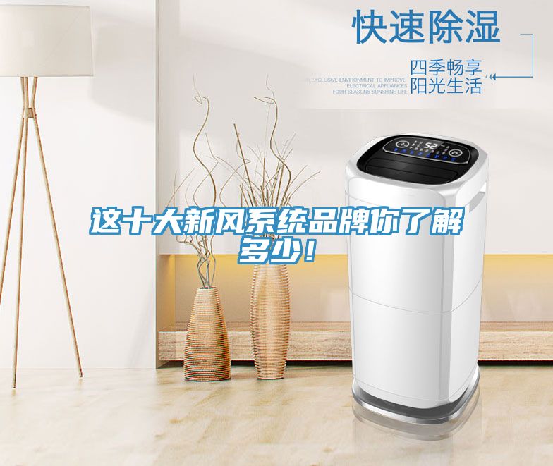 這十大新風系統品牌你了解多少！