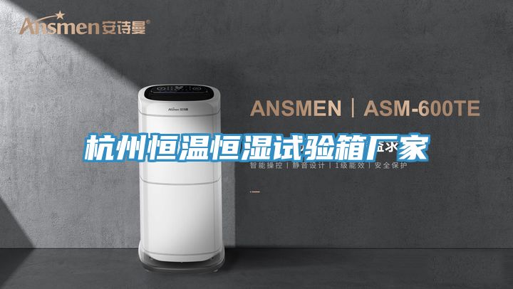 杭州恒溫恒濕試驗箱廠家